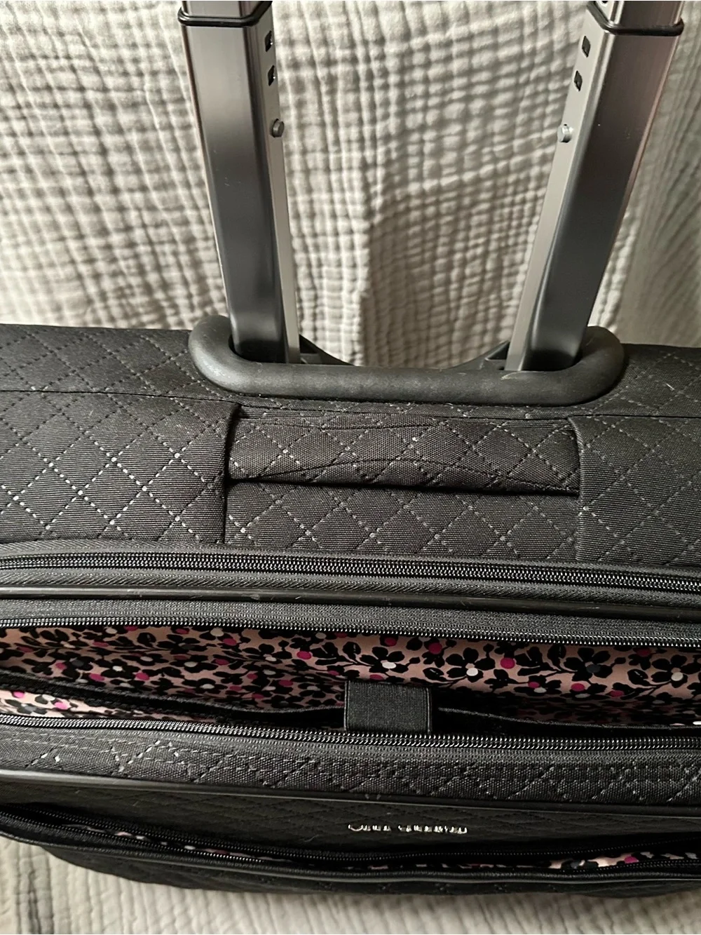 Vera Bradley Black Quilted Laptop Briefcase
